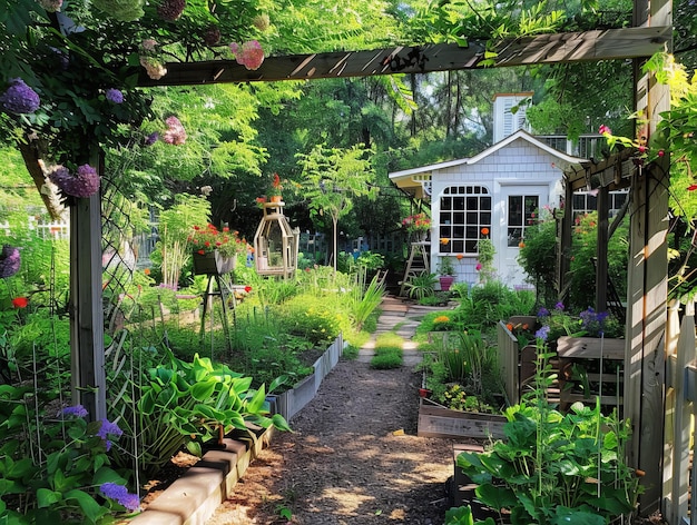 Exploring the Tranquility of Backyard Gardening in AR 43