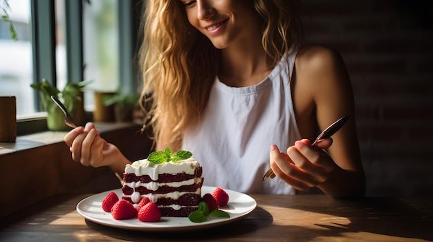 Foto esplorando dolci vegani deliziosi e dolci senza latticini