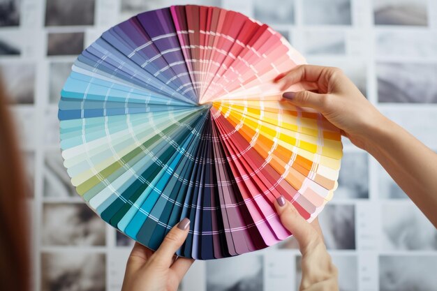 Premium AI Image  Exploring the Vibrant World of Colors A CloseUp 