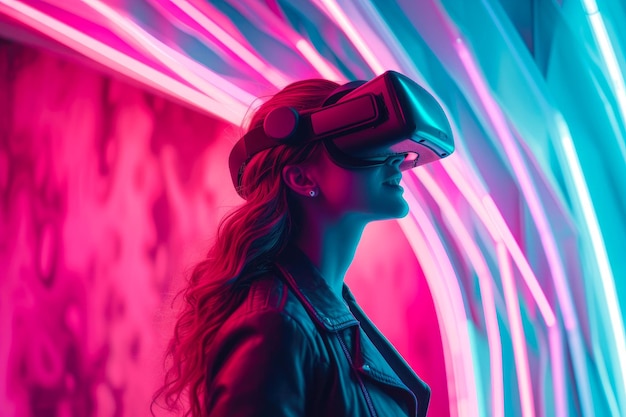 Exploring Virtual Realms Neon Wonderland