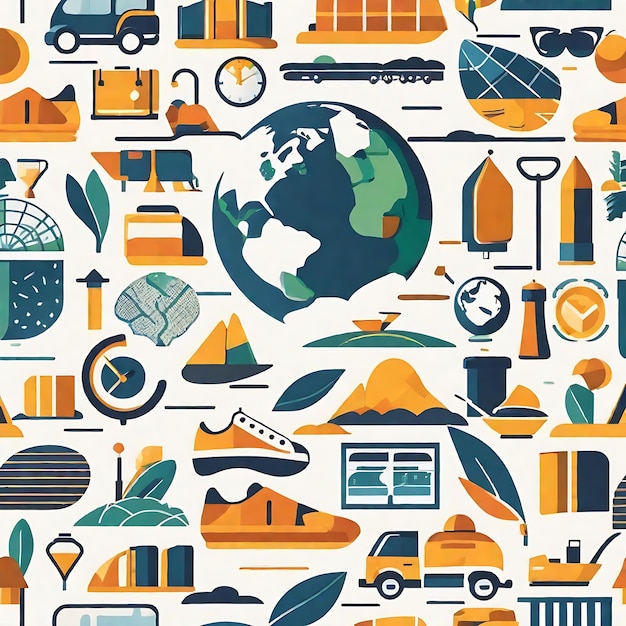 Premium AI Image  Exploring the World on Foot