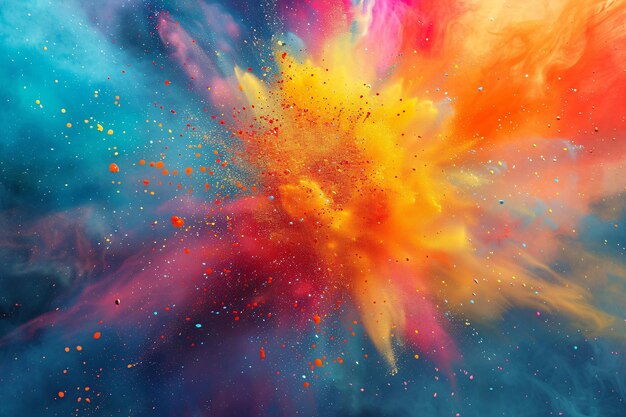 Explosian colored vivid background