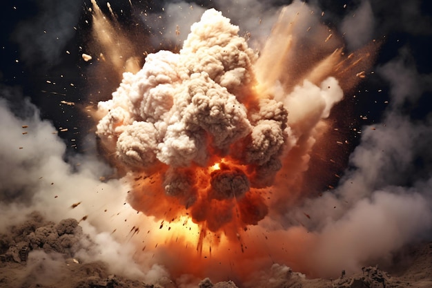 Foto esplosione in aria realistico iper dettagliato