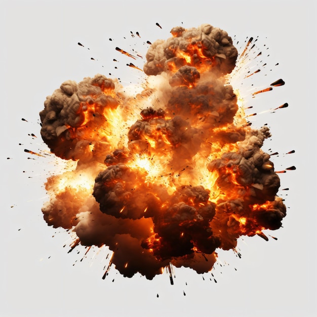 Explosion border isolated on transparent background