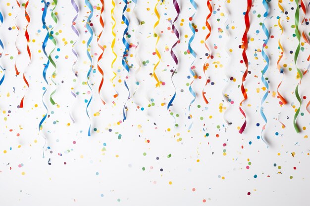 explosion of colored confetti creating a celebratory and dynamic background