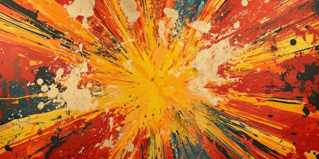 Explosion of colors in abstract art