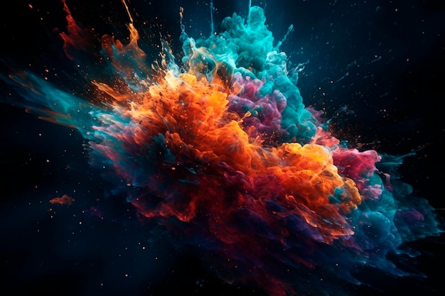 An explosion of colors Generative AI