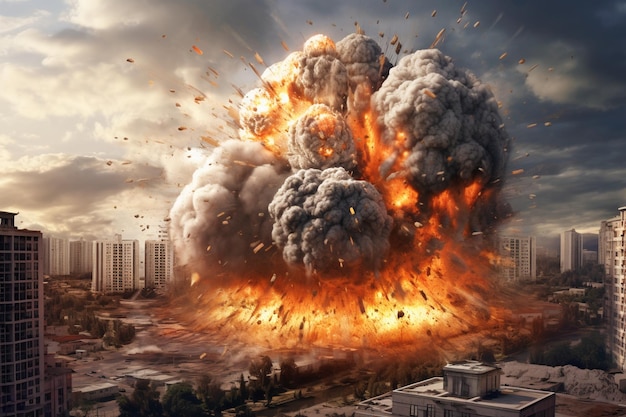 Explosion in ukrainian cityukrainianrussian war