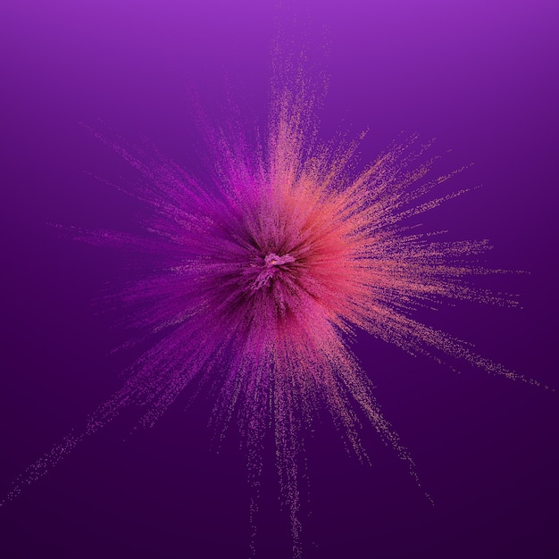 Explosion violet dust