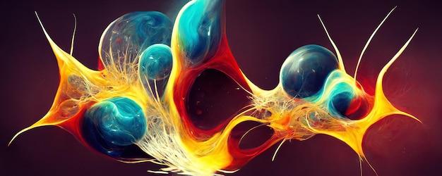 explosive burst of space colorful abstract wallpaper texture background illustration