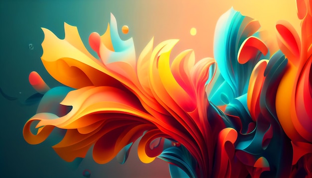 Explosive crazy abstraction of bright saturated watercolor colors