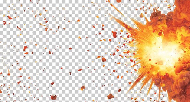 explosive dynamic design element on transparent background