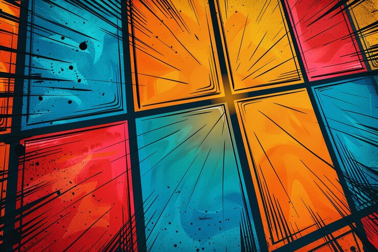 Photo a explosive graphic novel backdrops