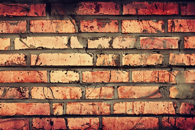 Photo exposed brick background