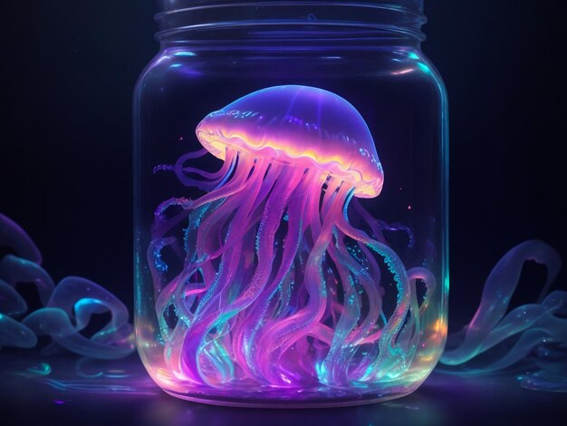 exposure shot of an ultra detailed jelly