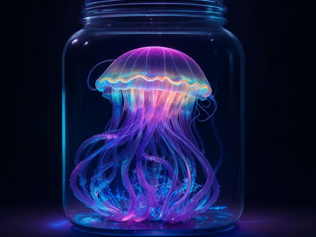 exposure shot of an ultra detailed jelly