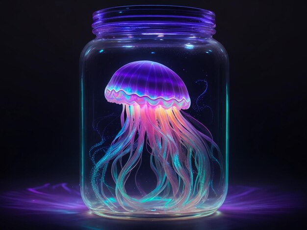 exposure shot of an ultra detailed jelly