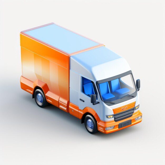 Photo express delivery truck icon