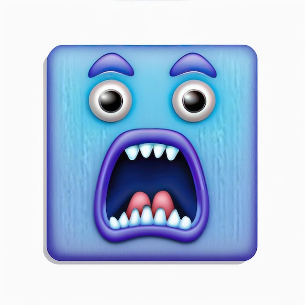 expressieve emoticon gezicht ijs emoji