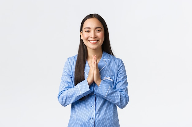 Expressive beautiful Asian girl posing