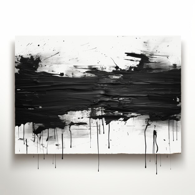 expressive black and gold brush strokes