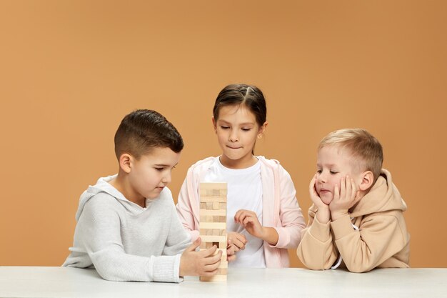 Expressive children playing