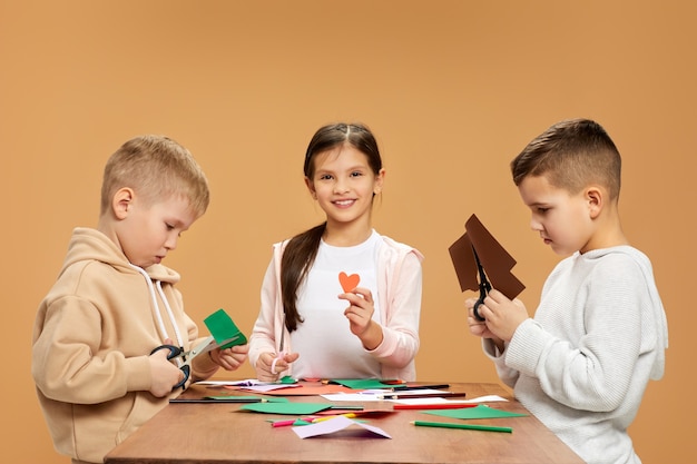 Expressive children playing