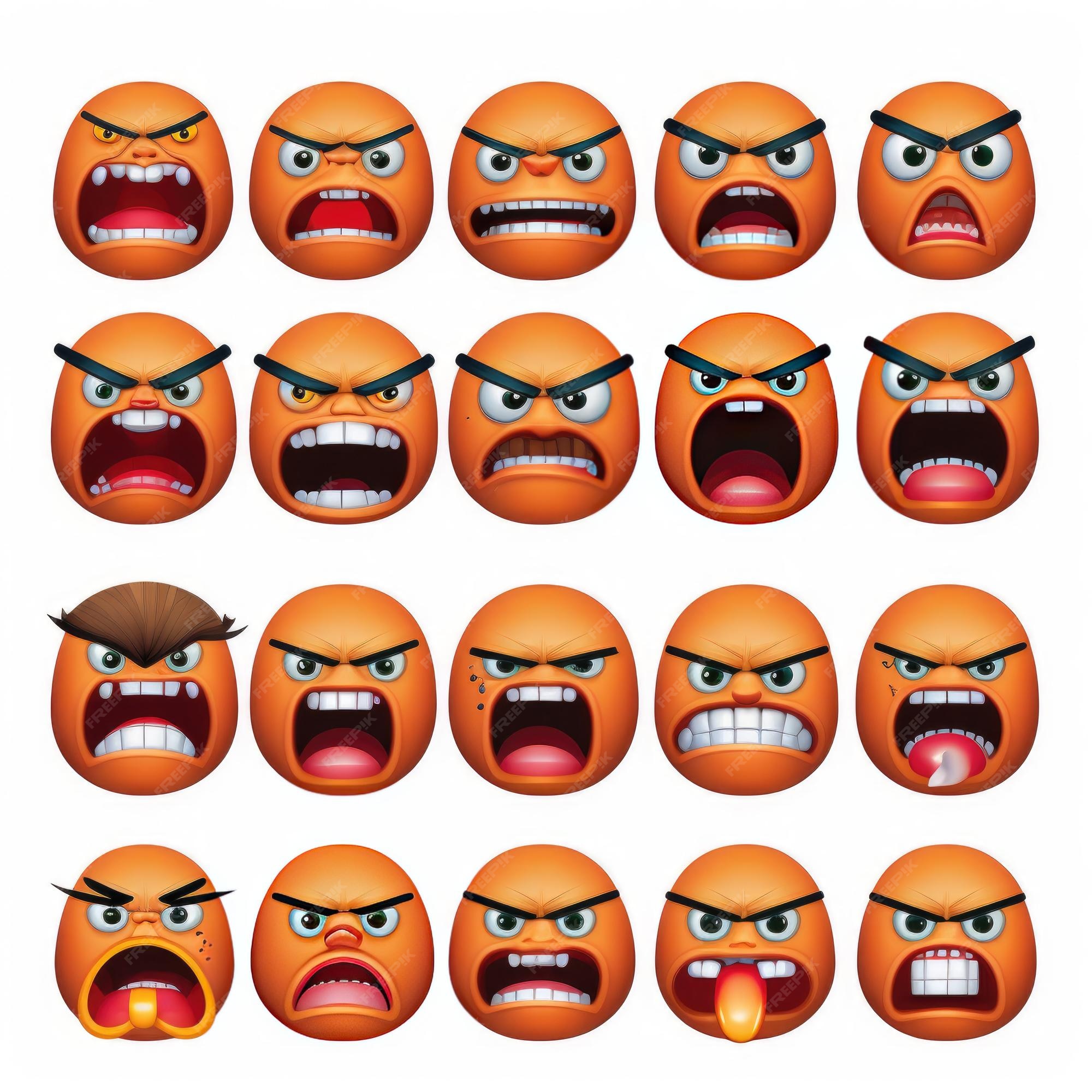 reaction faces angry