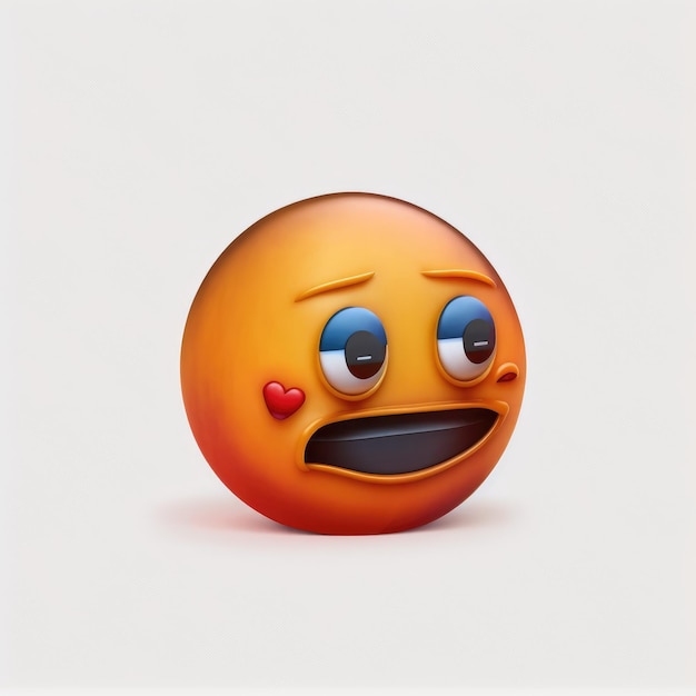 expressive emoticon face emoji with open mouth