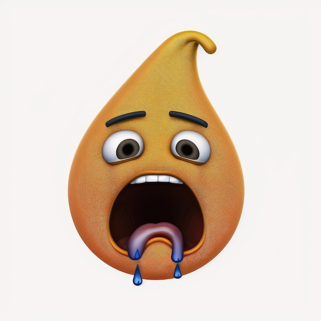 Photo expressive emoticon face funny emoji