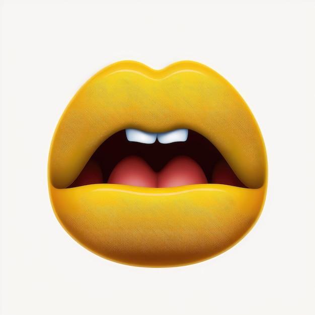 Photo expressive emoticon face open mouth emoji