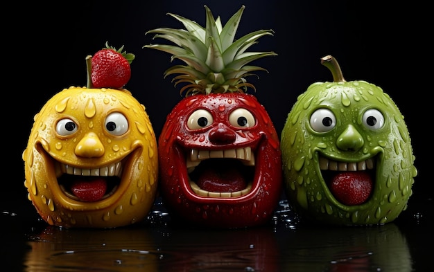 Expressive Fruit Emotion scape Generative by Ai