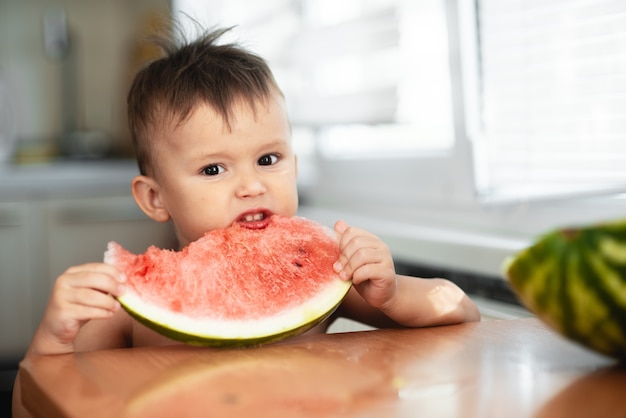 Expressive little child posing