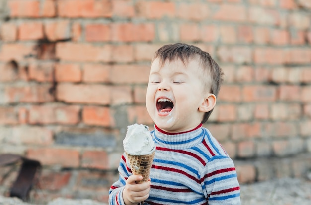 Expressive little children posing