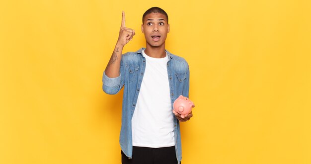 Expressive man posing in the studio