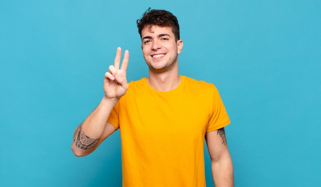 Expressive man posing in the studio