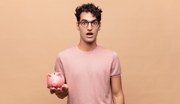 Expressive man posing in the studio