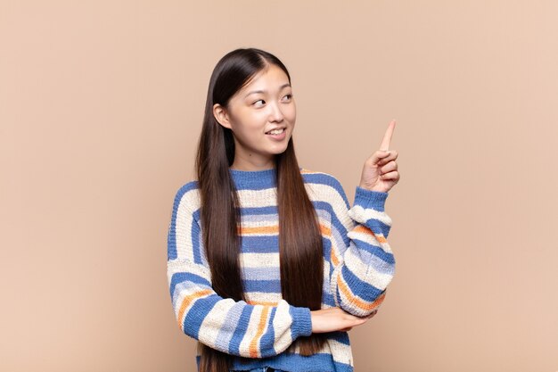 Expressive woman posing in the studio