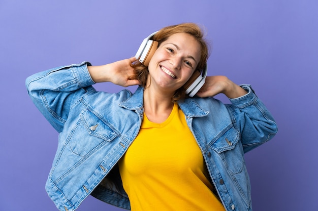 Expressive young beautiful girl posing