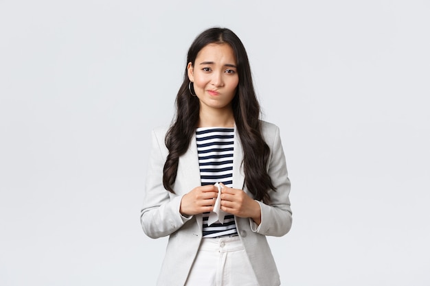 Expressive young Korean girl posing
