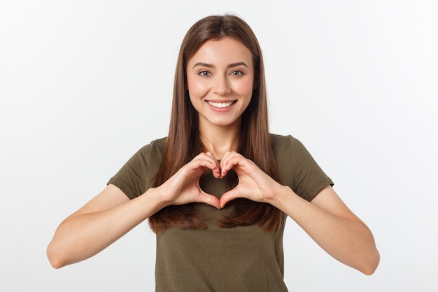 Expressive young woman posing