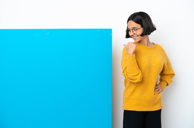 Expressive young woman posing