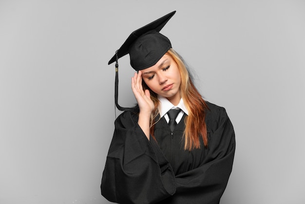 Expressive young woman posing