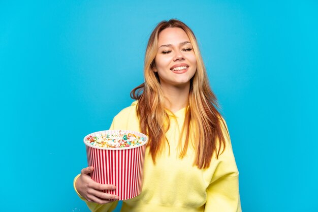 Expressive young woman posing