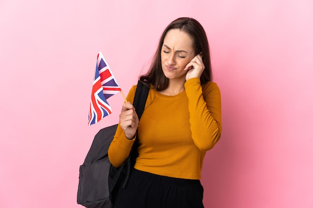 Expressive young woman posing