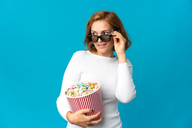 Expressive young woman posing