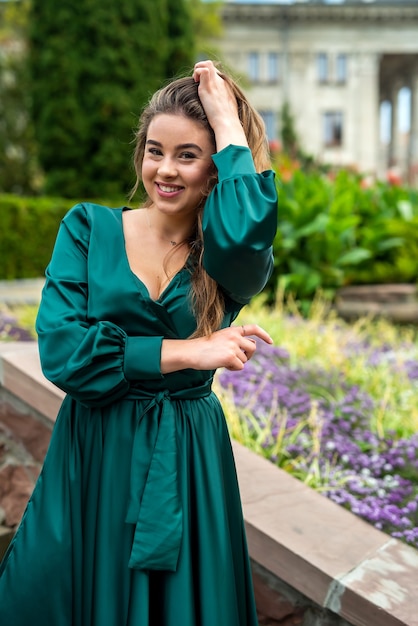 Expressive young woman posing