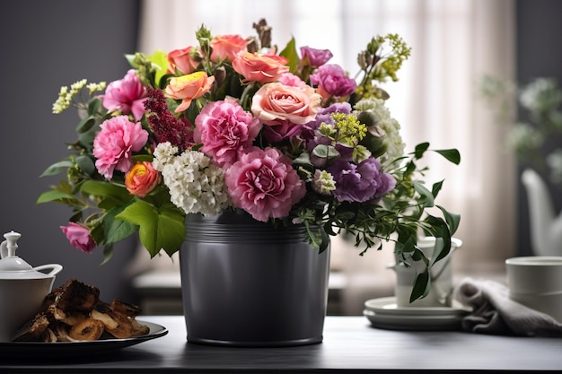 Exquisite Arrangement of Flowers