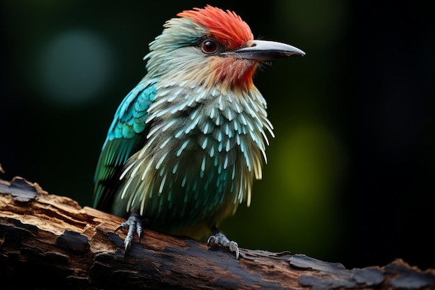 Изысканная птичья чудо-птица, блистательная в тропической среде обитания Генеративный ИИ