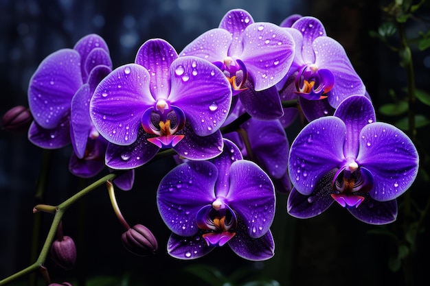 The Exquisite Beauty of Purple Orchids A Captivating 32 Artistic Delight